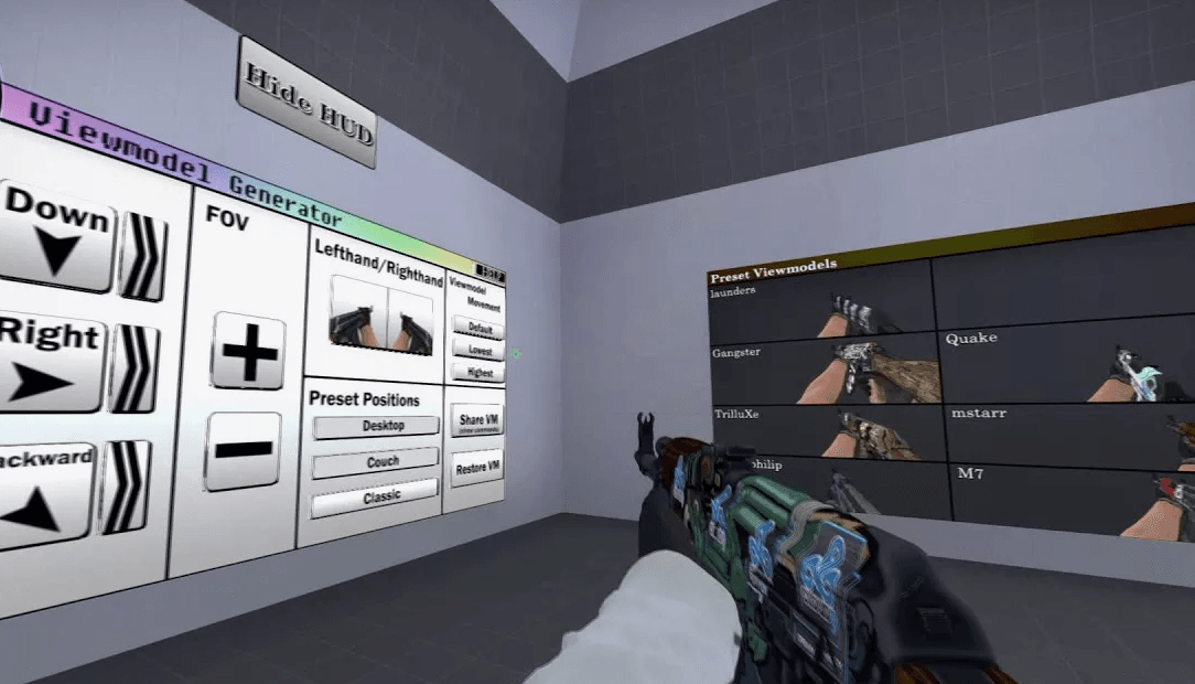 CS2 ViewModel and Radar Settings: Shooting, Radar, and Hand Models