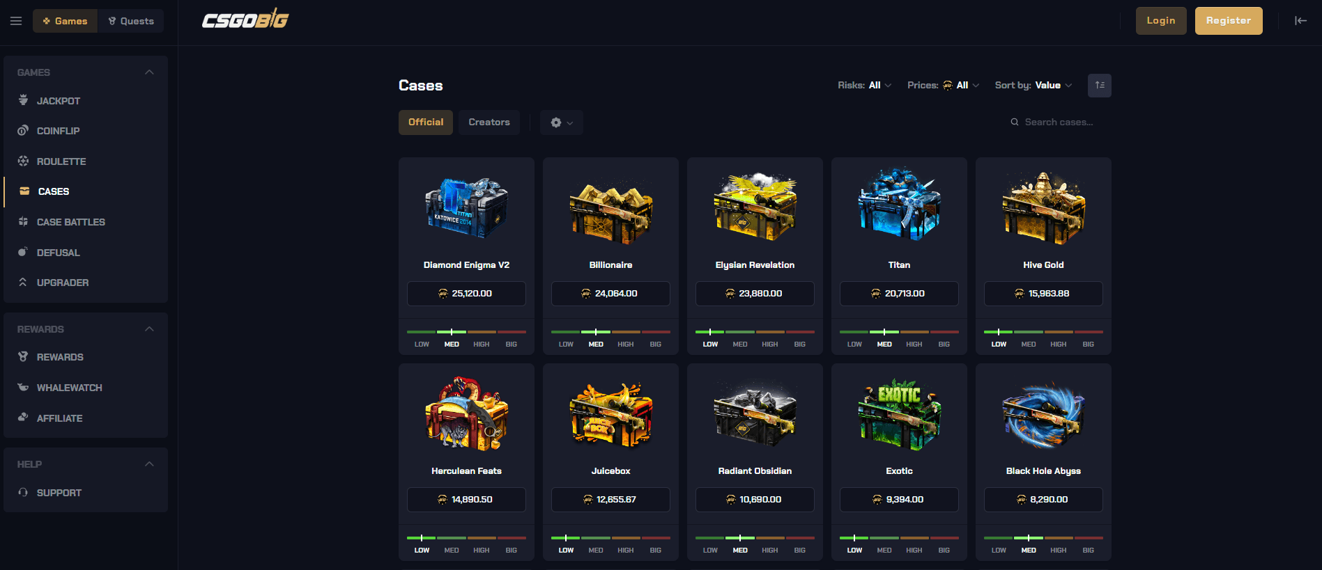 Bonuses and Promotions from CSGObig