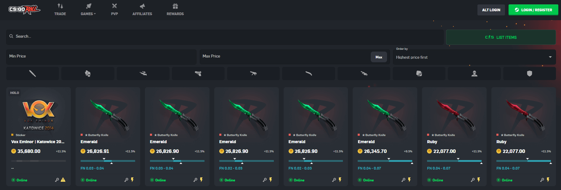 Buying cases