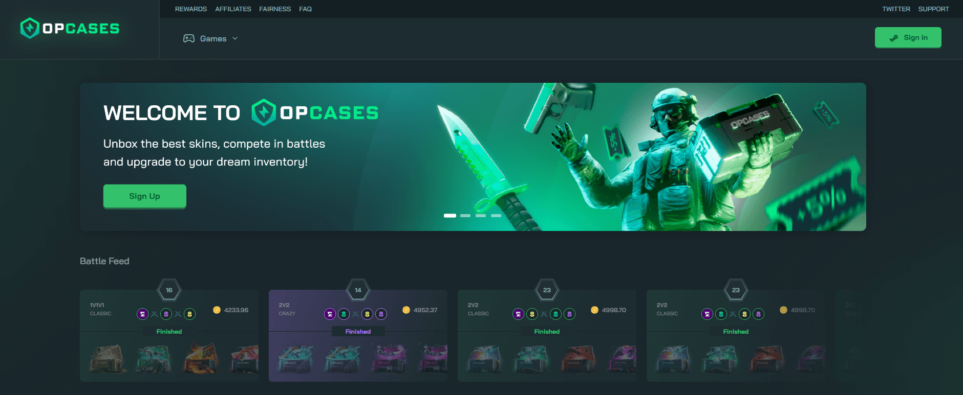 Top CS2 Cases on Opcases